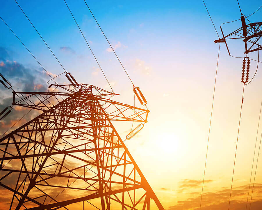 Electricity transmission towers